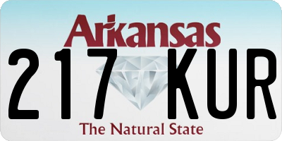 AR license plate 217KUR