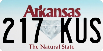 AR license plate 217KUS