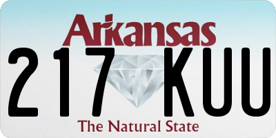 AR license plate 217KUU
