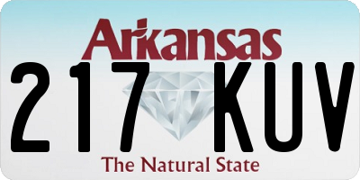AR license plate 217KUV