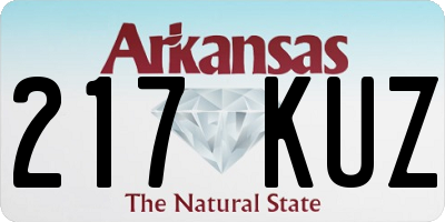 AR license plate 217KUZ