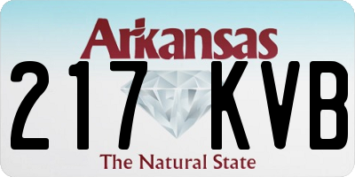 AR license plate 217KVB