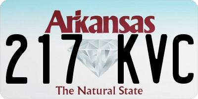 AR license plate 217KVC