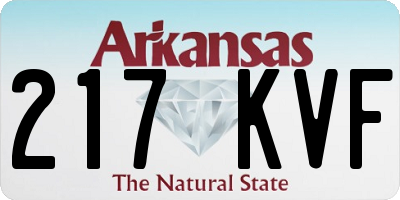 AR license plate 217KVF
