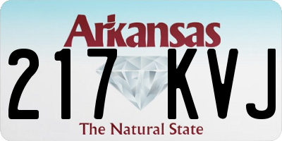 AR license plate 217KVJ