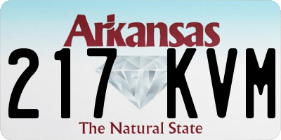 AR license plate 217KVM