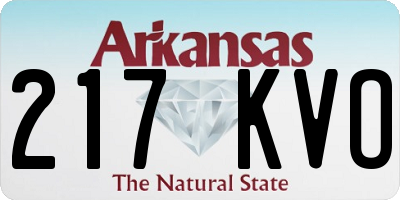 AR license plate 217KVO
