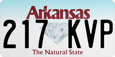AR license plate 217KVP