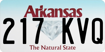 AR license plate 217KVQ