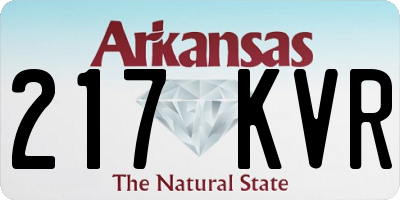 AR license plate 217KVR