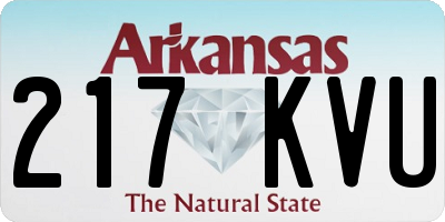 AR license plate 217KVU
