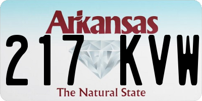AR license plate 217KVW