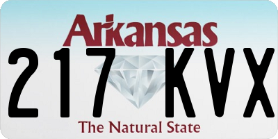 AR license plate 217KVX