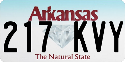 AR license plate 217KVY