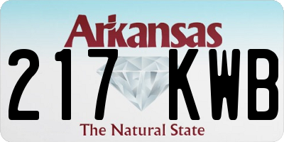 AR license plate 217KWB