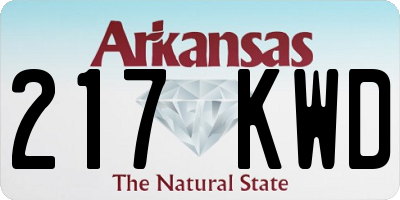 AR license plate 217KWD