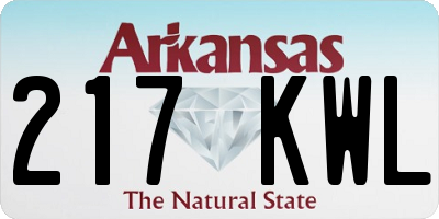 AR license plate 217KWL
