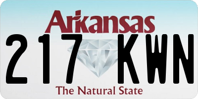 AR license plate 217KWN