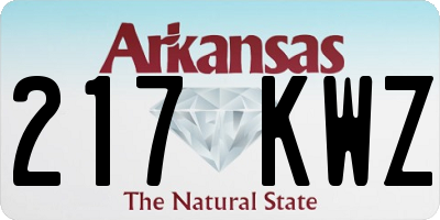 AR license plate 217KWZ