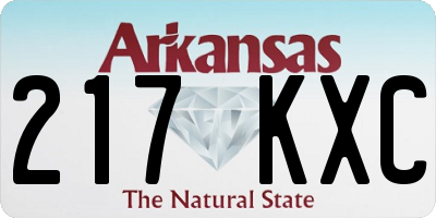AR license plate 217KXC