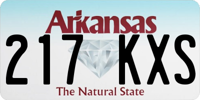 AR license plate 217KXS