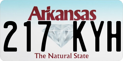 AR license plate 217KYH