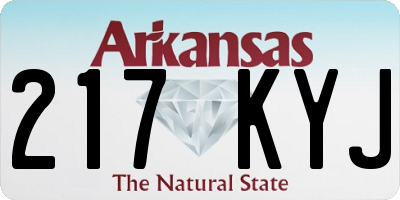 AR license plate 217KYJ