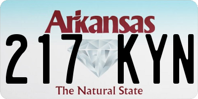 AR license plate 217KYN