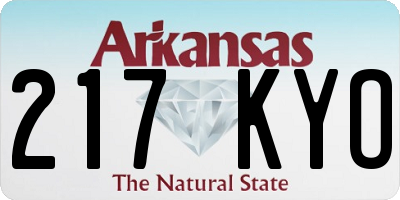 AR license plate 217KYO