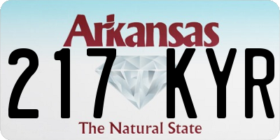 AR license plate 217KYR