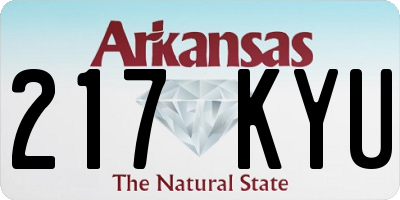 AR license plate 217KYU