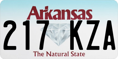AR license plate 217KZA