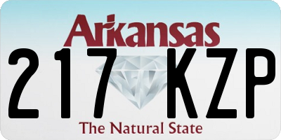 AR license plate 217KZP