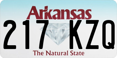 AR license plate 217KZQ