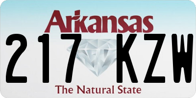 AR license plate 217KZW