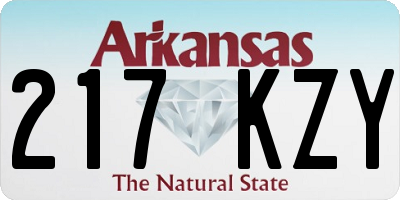 AR license plate 217KZY