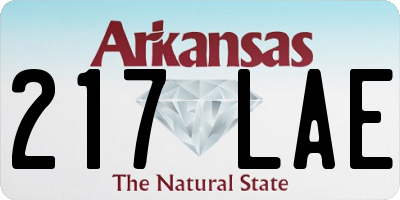 AR license plate 217LAE