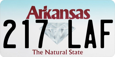 AR license plate 217LAF