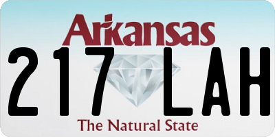 AR license plate 217LAH