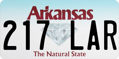 AR license plate 217LAR