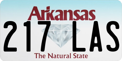 AR license plate 217LAS