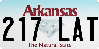 AR license plate 217LAT