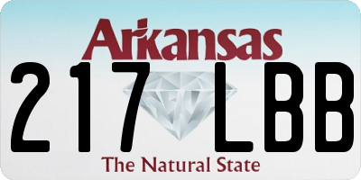AR license plate 217LBB