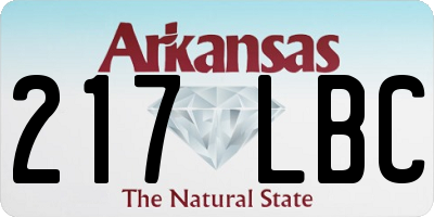 AR license plate 217LBC
