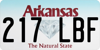 AR license plate 217LBF
