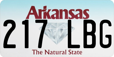 AR license plate 217LBG