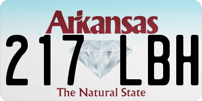 AR license plate 217LBH