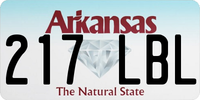 AR license plate 217LBL
