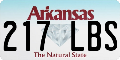 AR license plate 217LBS