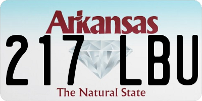 AR license plate 217LBU